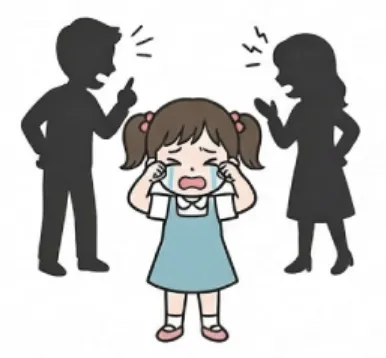 機能不全家族のイラスト